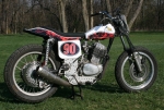 Flat track motorcycle