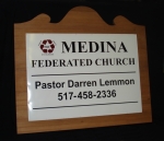 Medina Church Sign